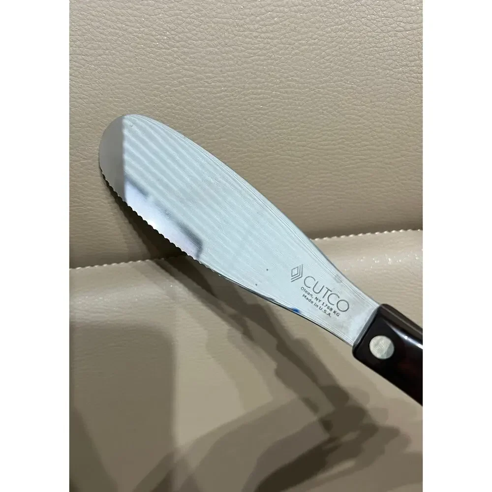 Vintage Cutco Cutlery 1768 Spreader Knife Sandwich Dark Brown